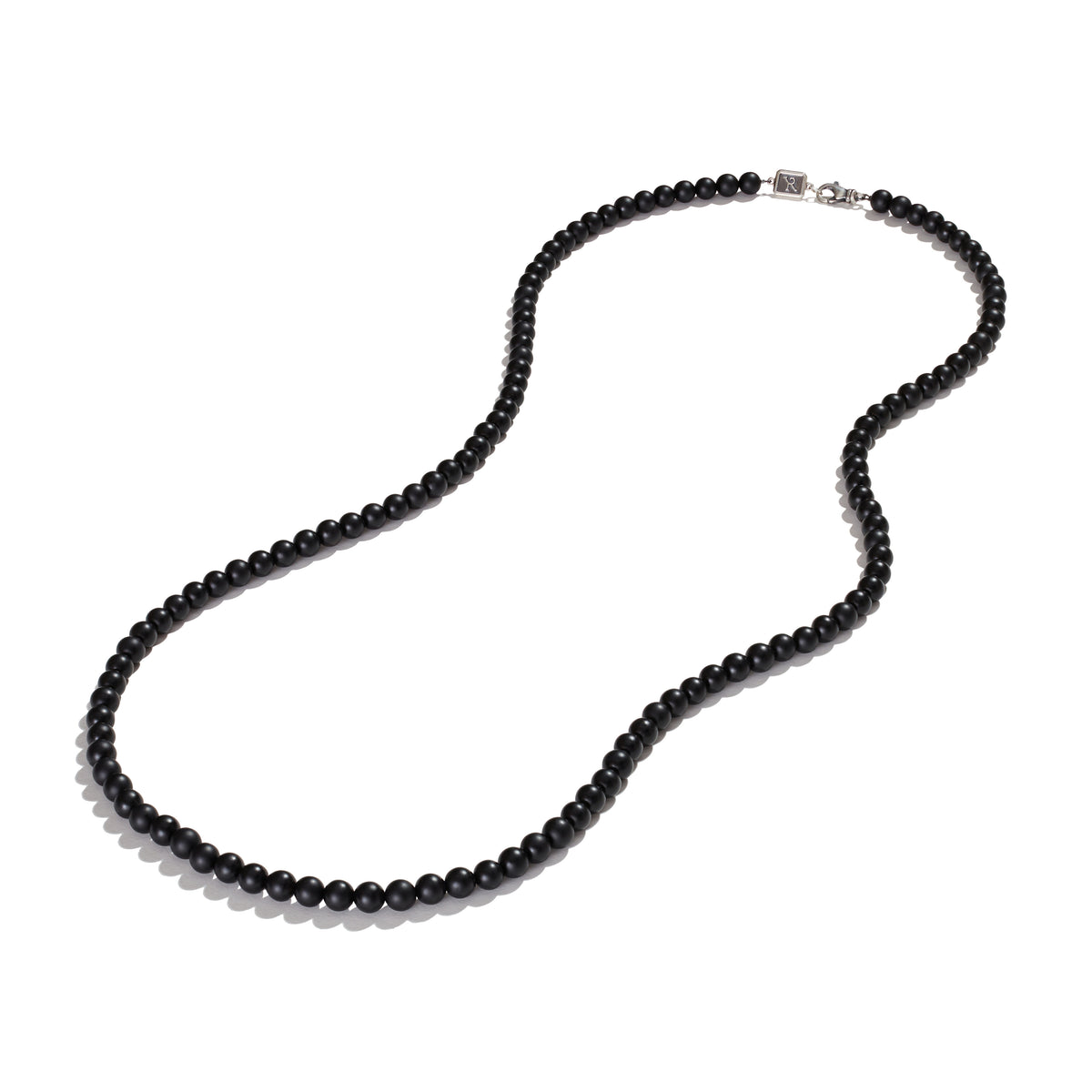 Black Bead Chain Necklace